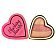 Makeup Revolution Blushing Hearts Triple Baked Blusher Róż 10g Peachy Keen Heart