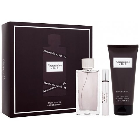 abercrombie & fitch first instinct man woda toaletowa 100 ml   zestaw