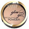 Eveline Glow and Go! Bronzing Powder Puder brązujący w kamieniu 8,5g 01 Go Hawaii