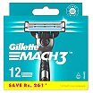 Gillette Mach3 Wymienne ostrza do maszynki do golenia 12szt