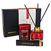 Sorvella Perfume Red Baccarat Zestaw dyfuzor zapachowy 120ml + świeca zapachowa 170g + zapałki