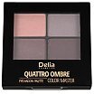 Delia Color Master Quattro Ombre Eyeshadow Palette Paleta 4 cieni do powiek 402