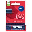 Nivea Caring Beauty Pielęgnująca pomadka do ust 3w1 4,8g Red