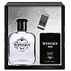 Evaflor Whisky Black Zestaw upominkowy EDT 100ml + EDT 20ml + klips