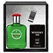 Evaflor Whisky Origin Zestaw upominkowy EDT 100ml + 20ml + klips