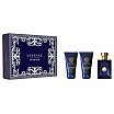 Versace Pour Homme Dylan Blue Zestaw upominkowy EDT spray 50ml + żel pod prysznic 50ml + balsam po goleniu 50ml